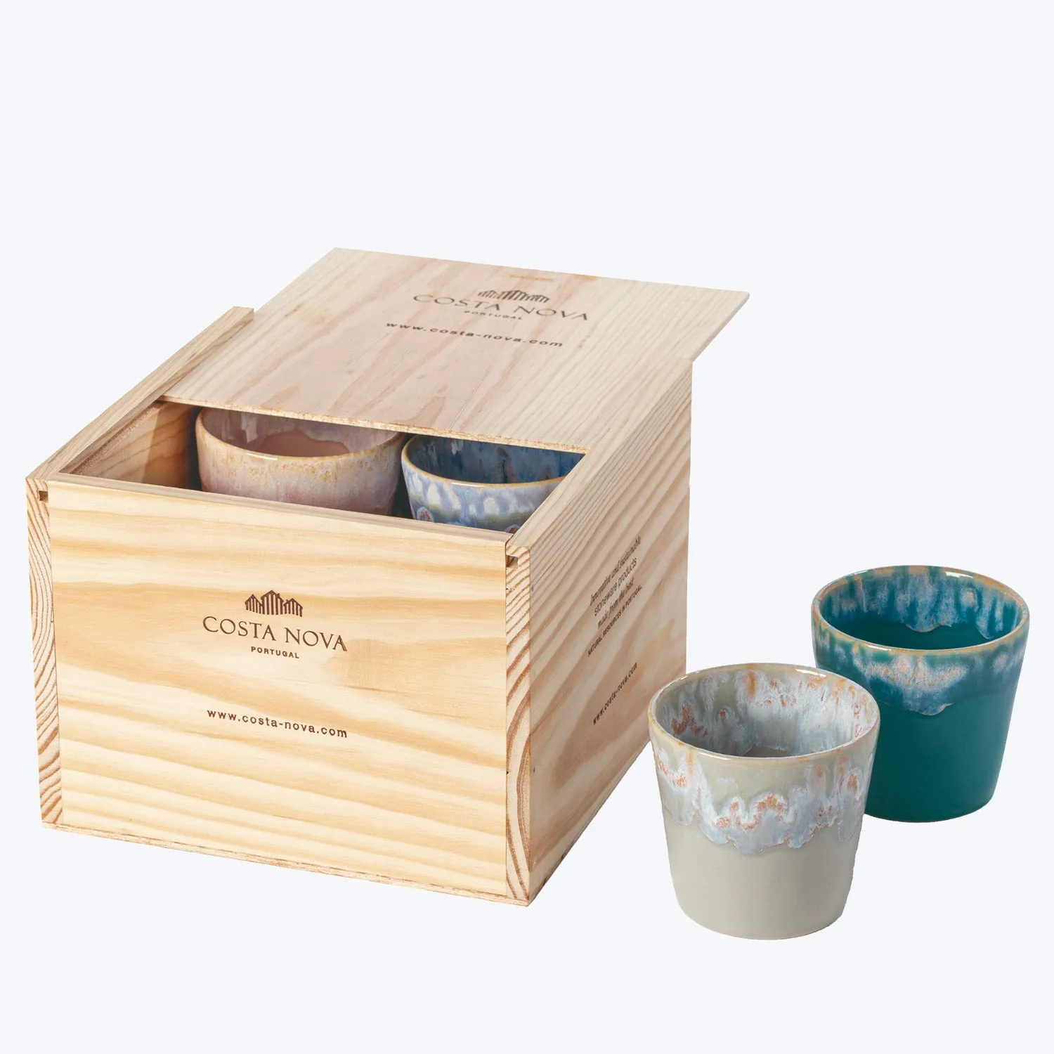 8 Multicolor Lungo Cups, Gift Box