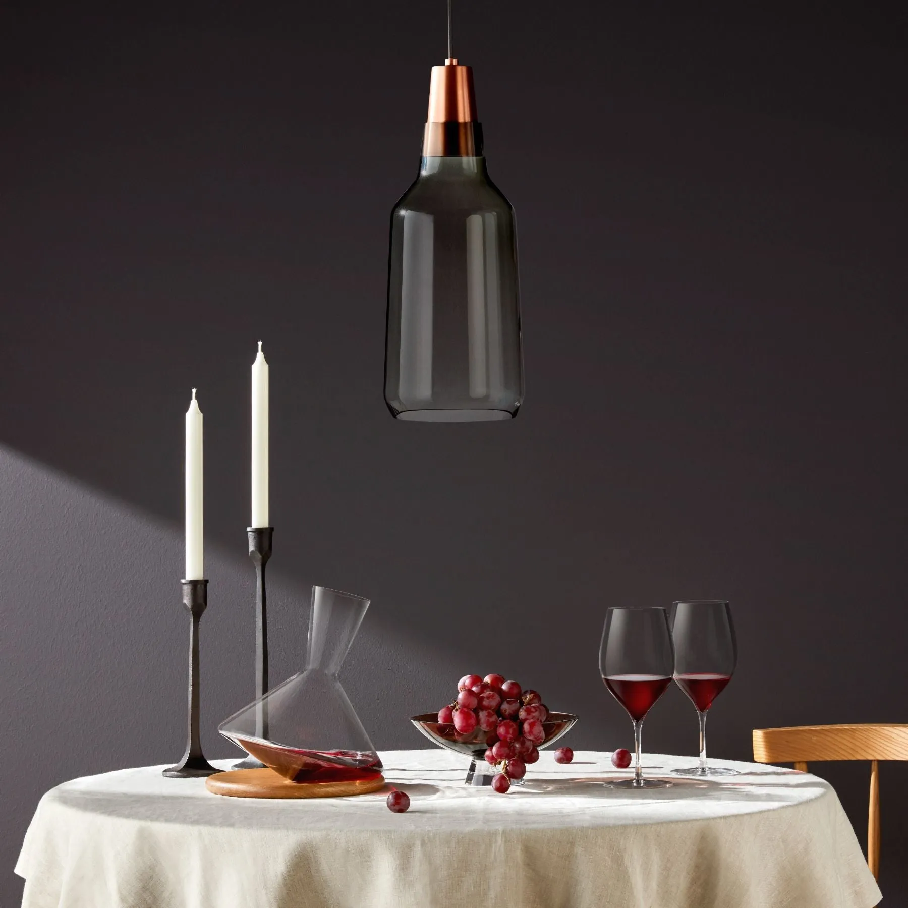 Balance Wine Decanter with Wooden Base