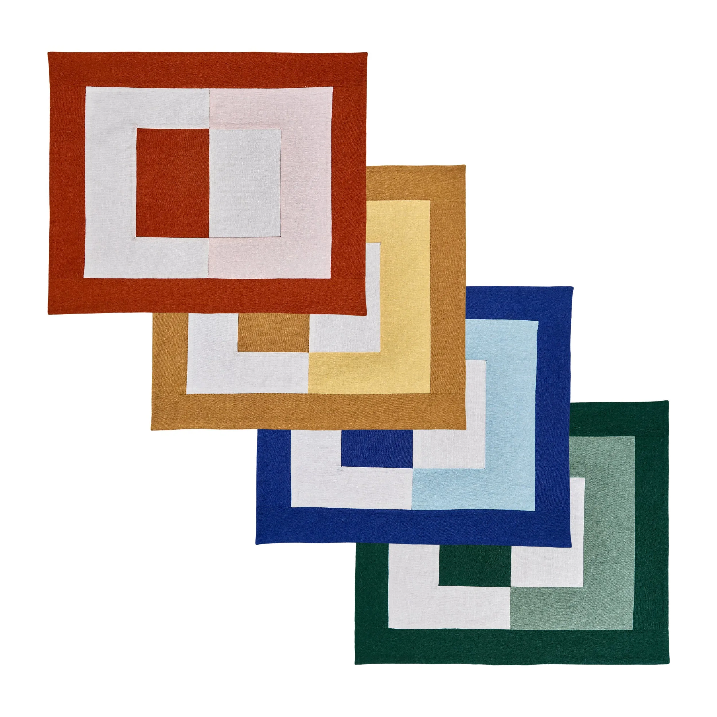 Bauhaus Embroidered Linen Placemat (Set of 4)