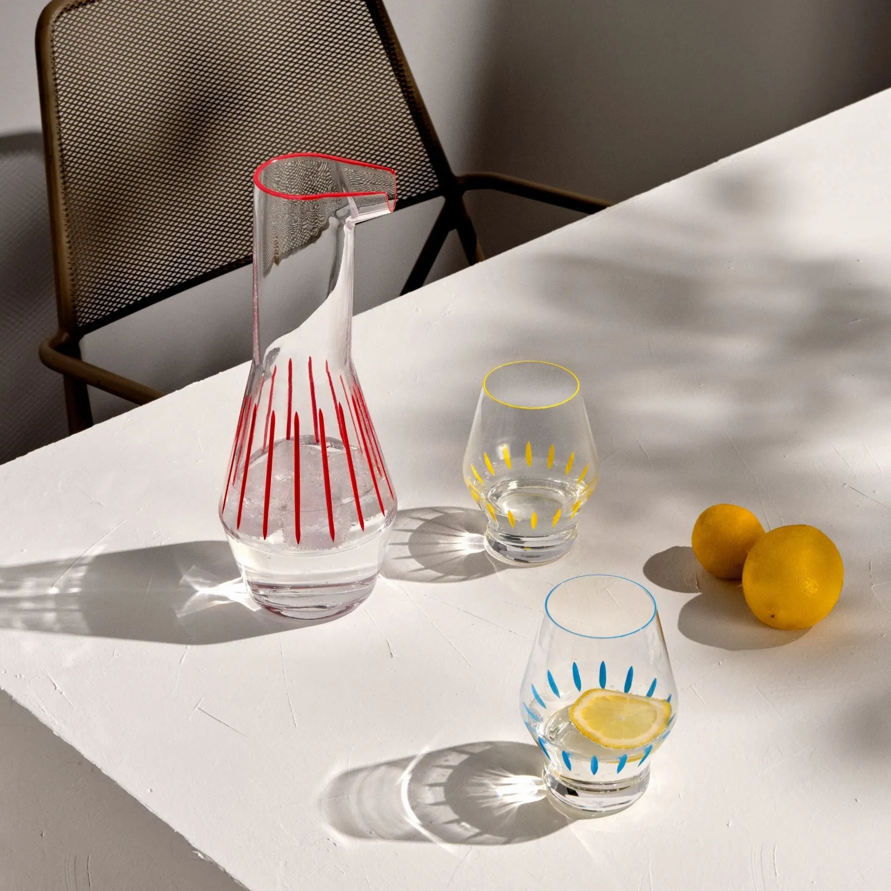 Beak Striped Glass (Set of 2)