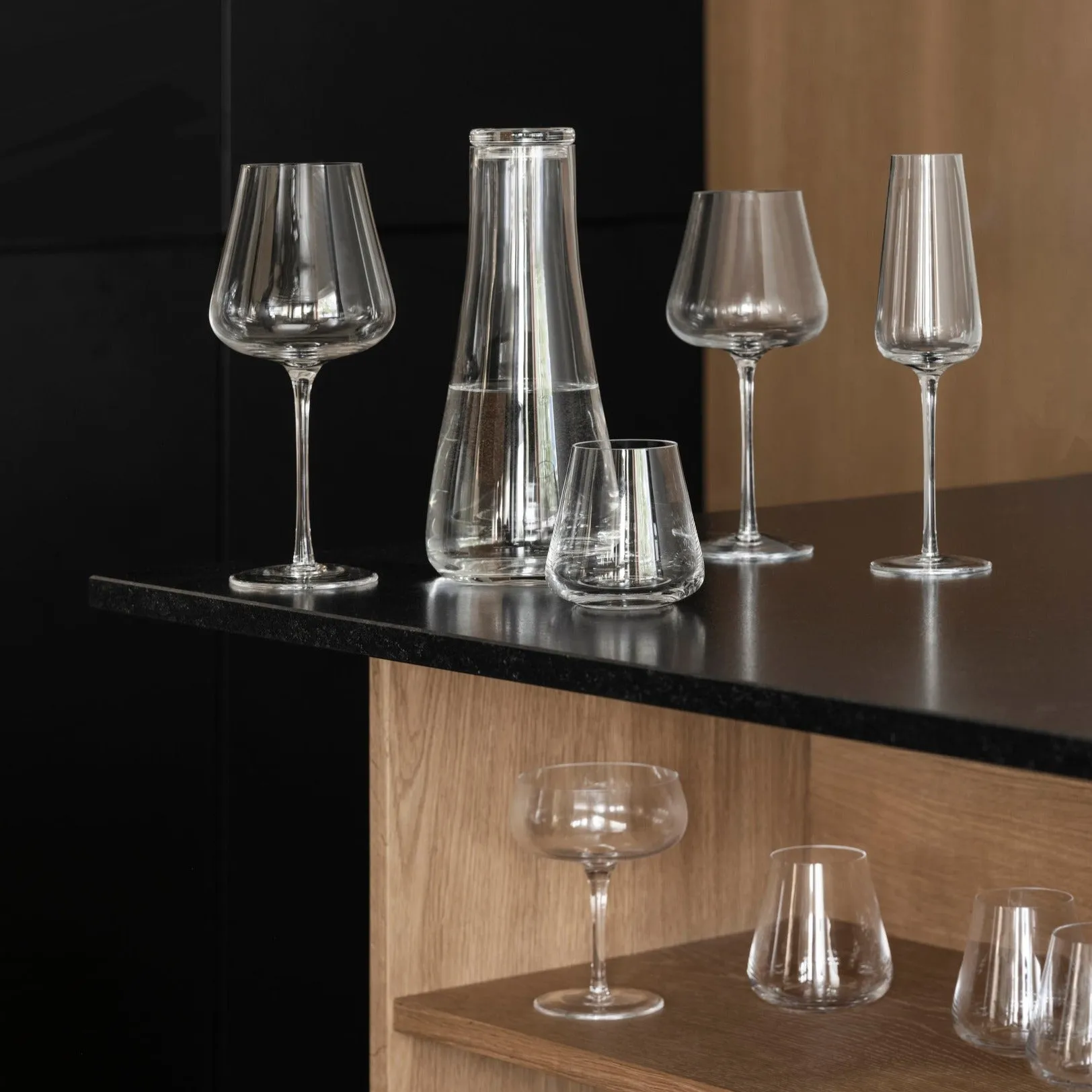 Belo Clear Champagne Glasses (Set of 2)