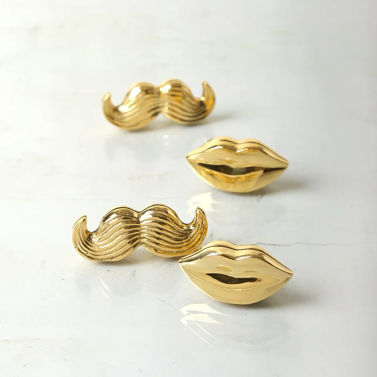 Brass Mr. & Mrs. Muse Place Card Holders (Set of 4)