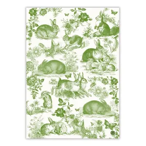 Bunny Toile -  Kitchen Towel