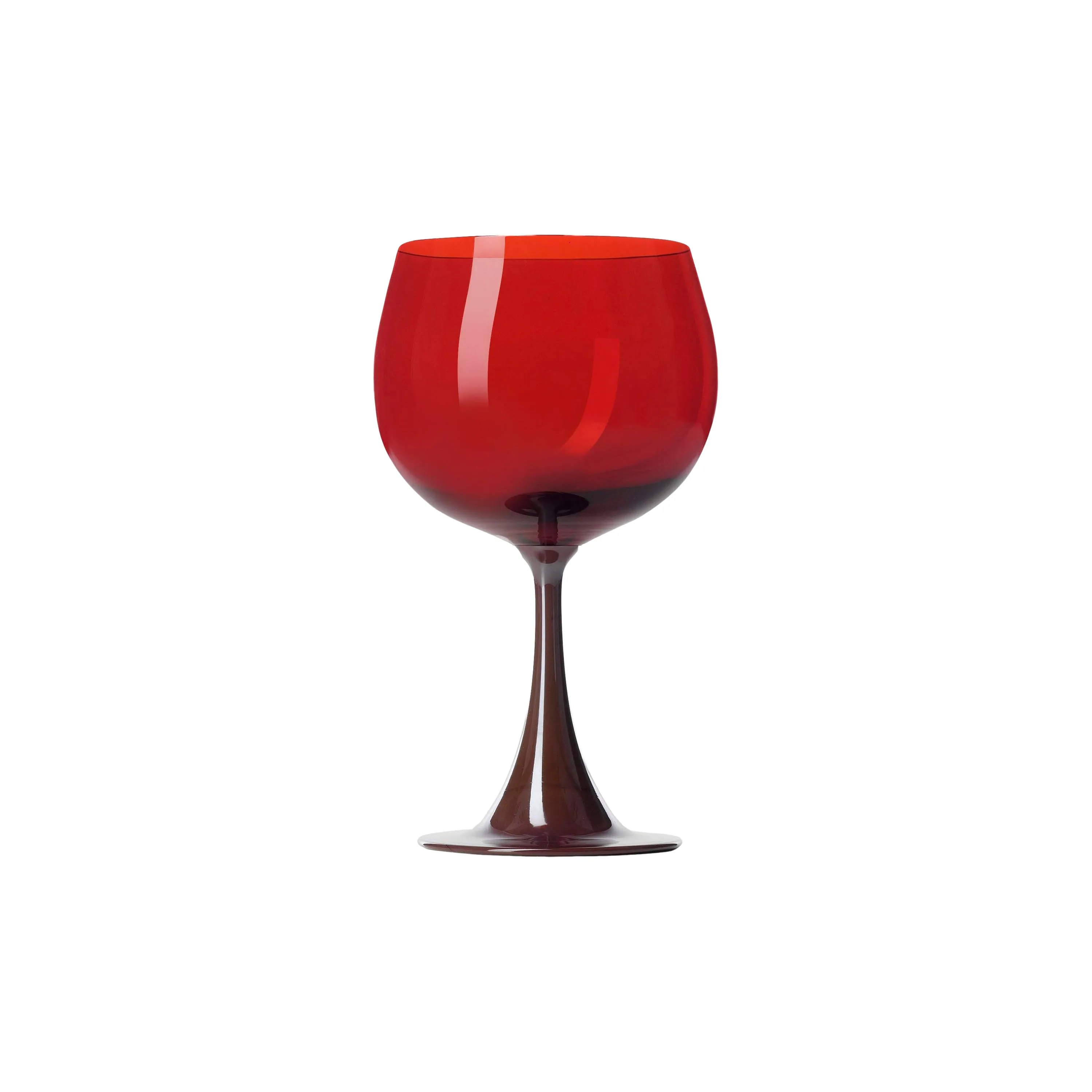 Burlesque Burgundy Glass
