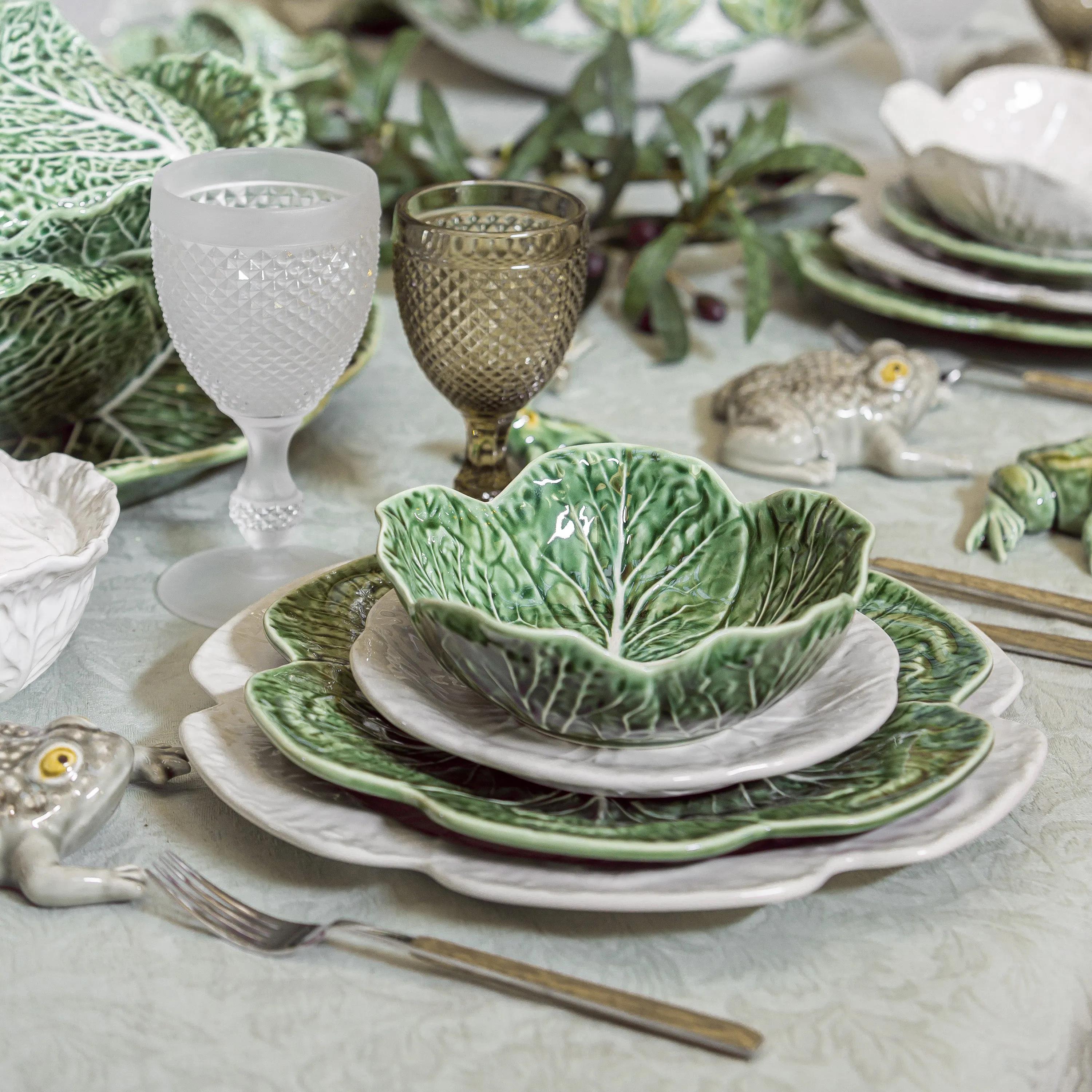 Cabbage Fruit/Salad Plate