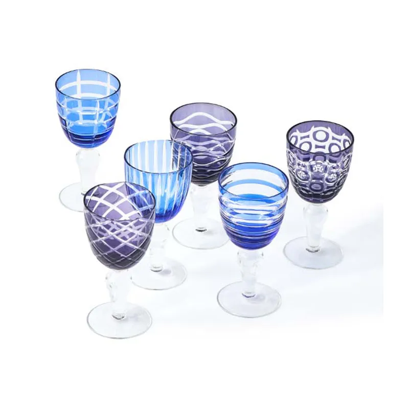 Cobalt Mix Wine Glass (Set of 6)