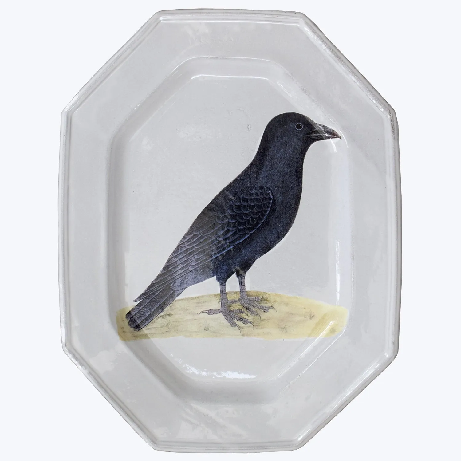Crow Octagonal Platter