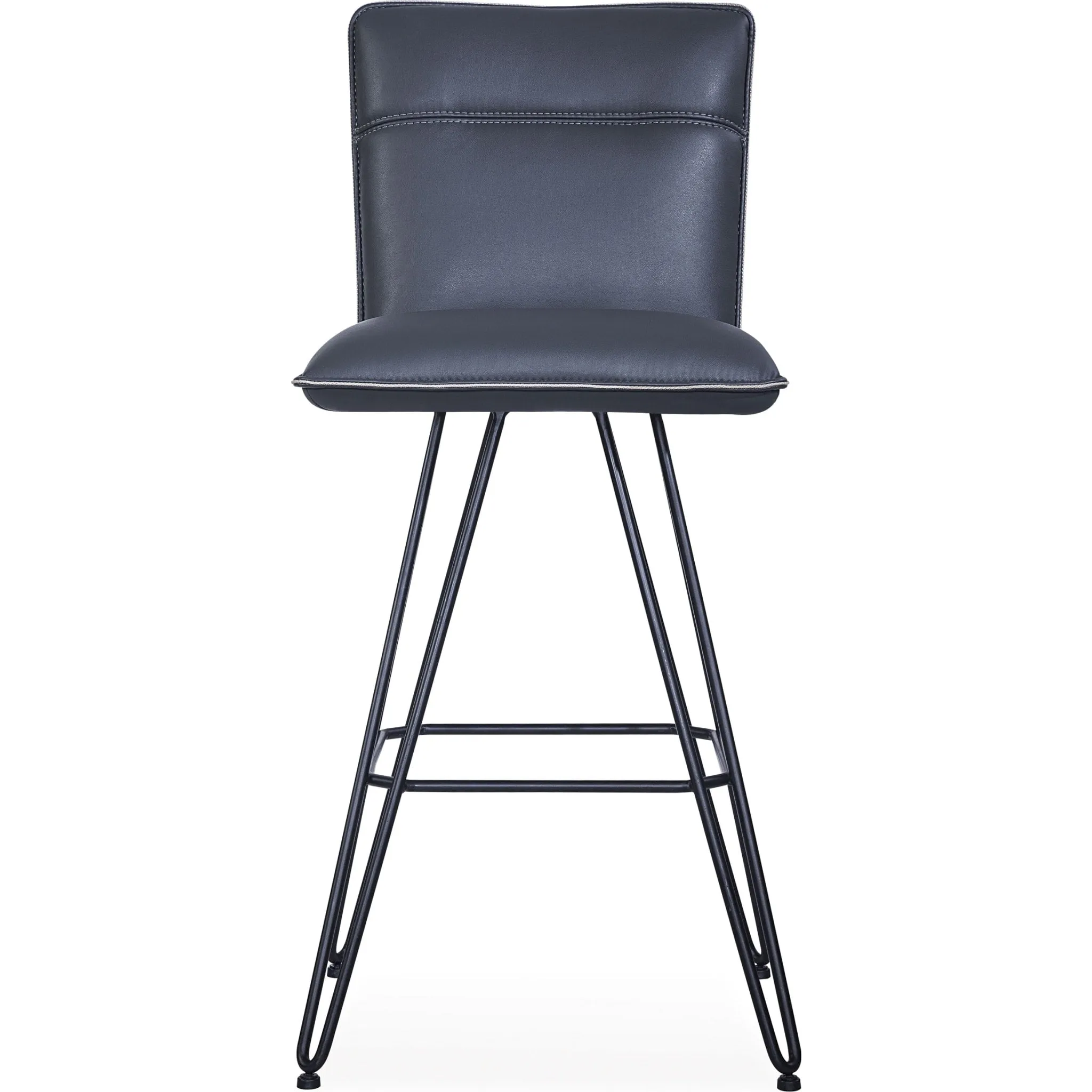 Demi Hairpin Leg Swivel Bar Stool in Cobalt Modus