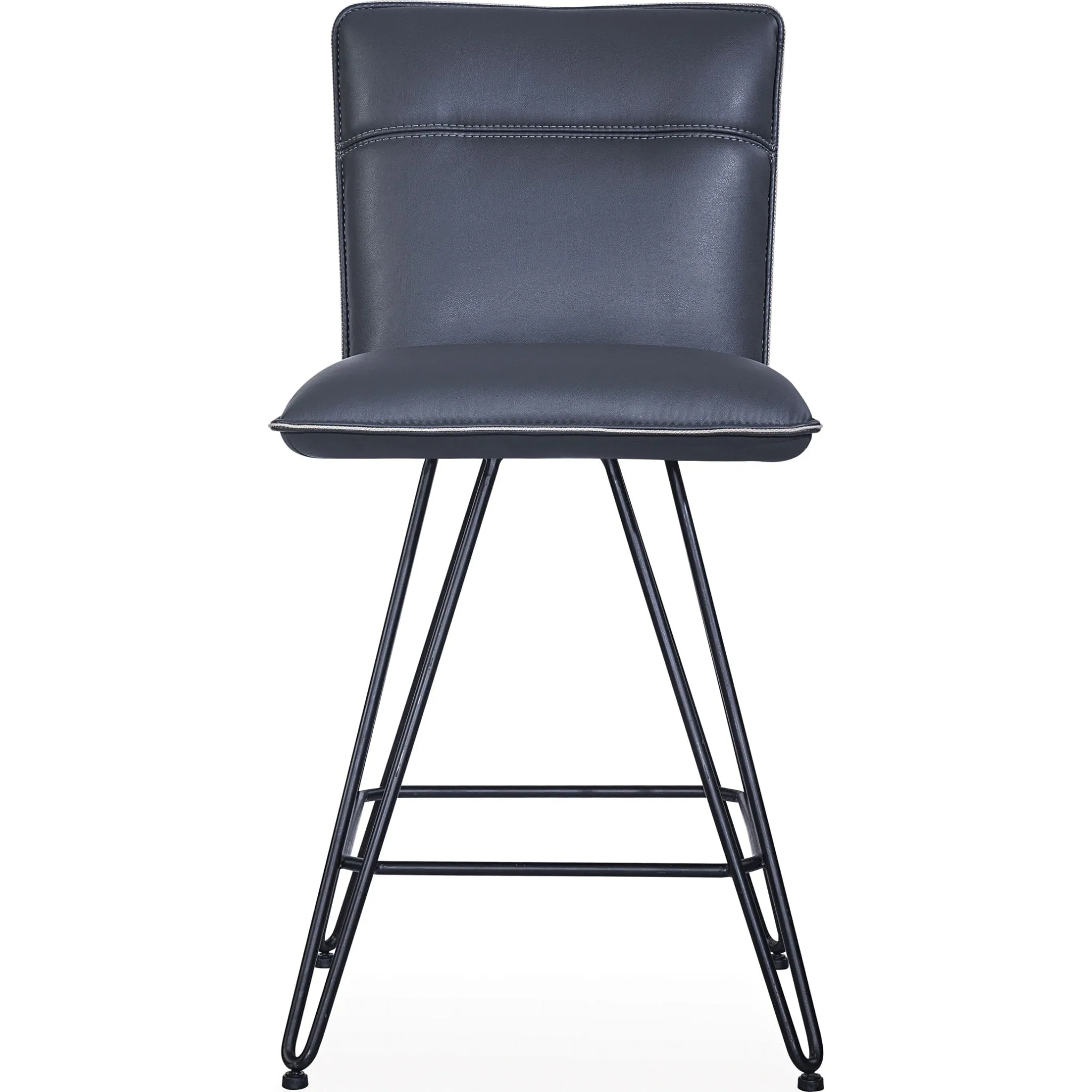 Demi Hairpin Leg Swivel Counter Stool in Cobalt Modus