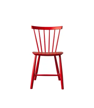 Fdb Mbler Poul M. Volther J46 Chair Nordic Swan Ecolabel Beech, Mailbox Red
