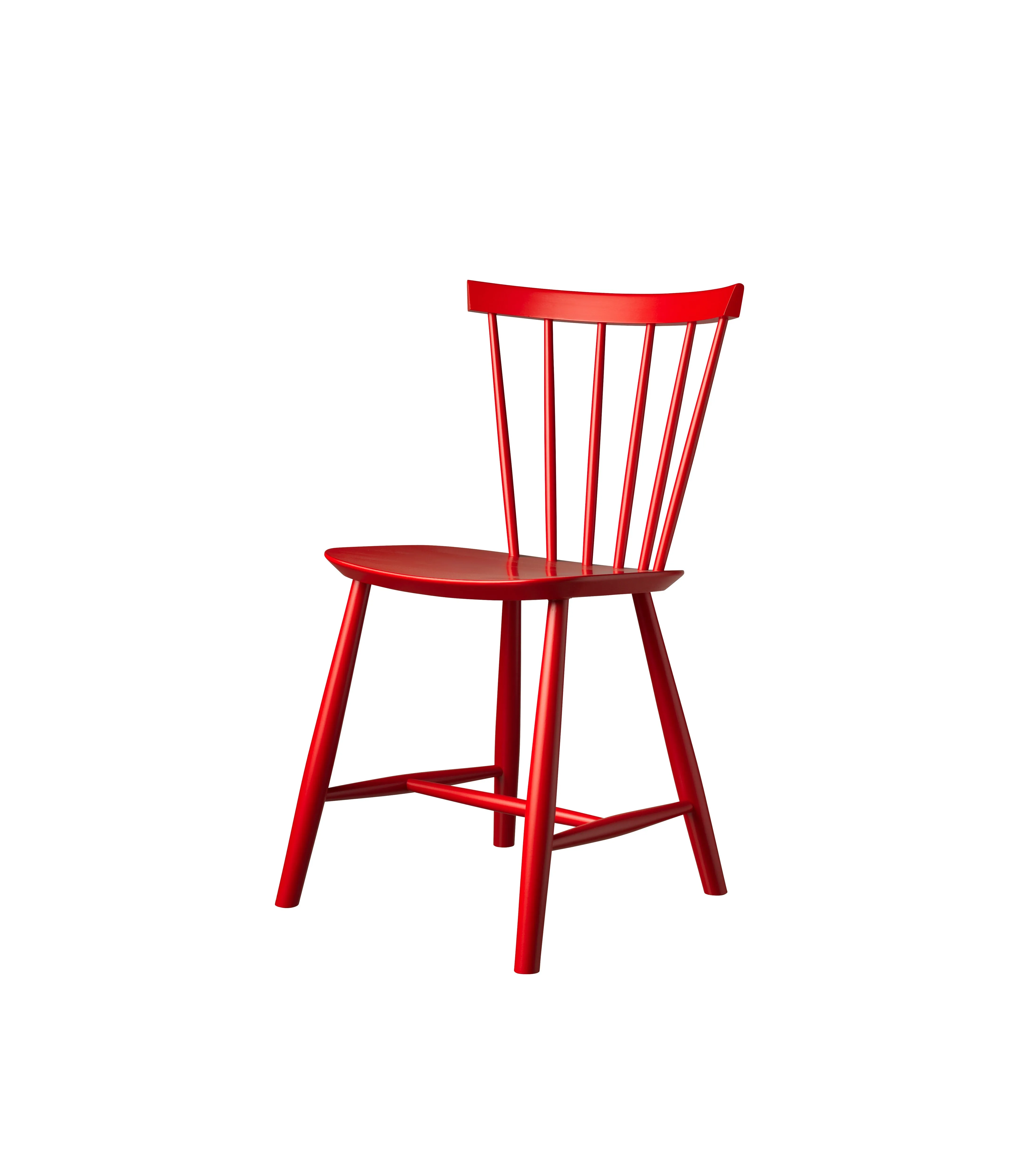 Fdb Mbler Poul M. Volther J46 Chair Nordic Swan Ecolabel Beech, Mailbox Red