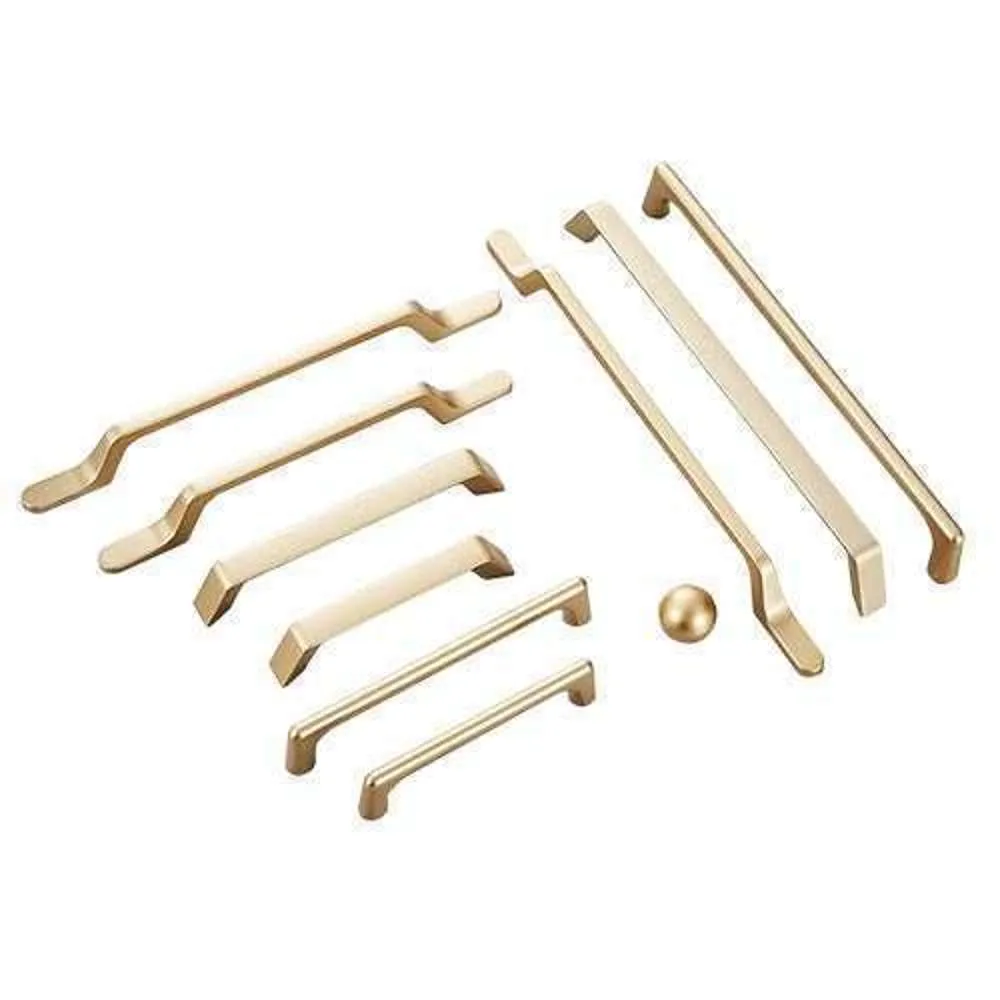 Fixworx Handle Slim Zinc Alloy Gold 224 x 236 x 8 x 32