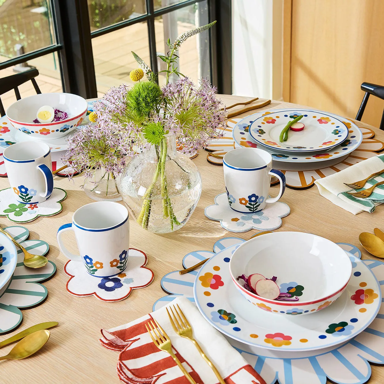 Floral Cereal Bowl (Set of 4)