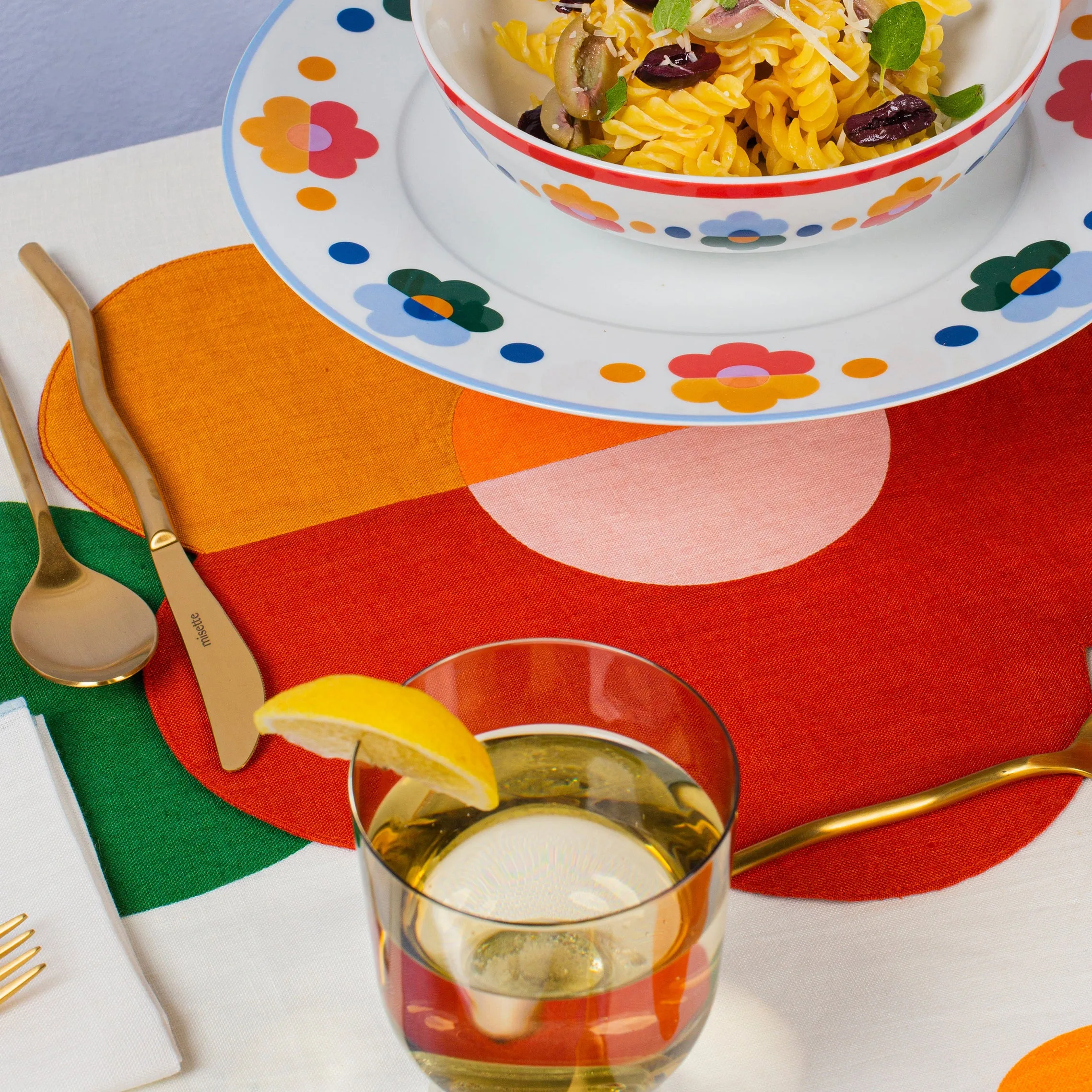 Floral Linen Patchwork Placemat (Set of 4)