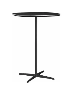 Fritz Hansen Supercircular™ Bar Table ø75, Black/Black