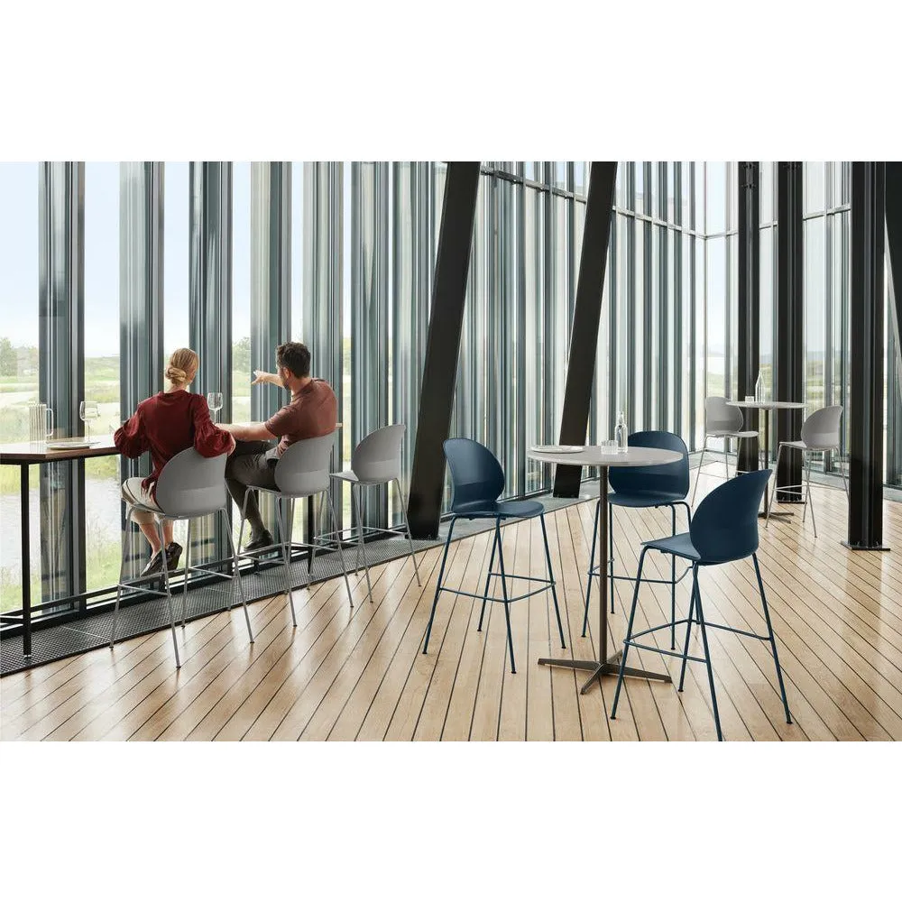 Fritz Hansen Supercircular™ Bar Table ø75, Efeso Grey/Silver Grey
