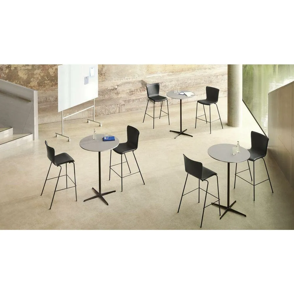 Fritz Hansen Supercircular™ Bar Table ø75, Efeso Grey/Silver Grey