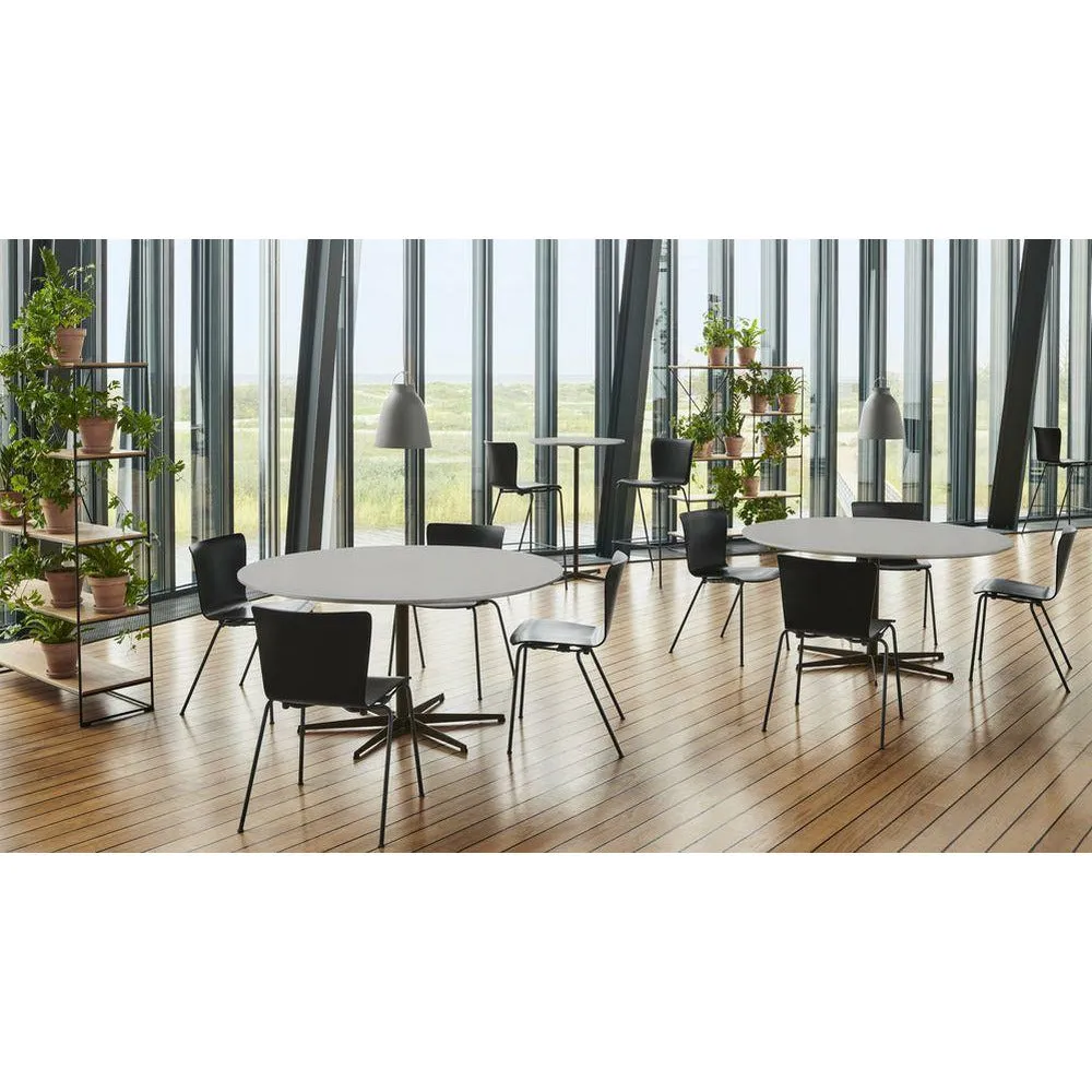 Fritz Hansen Supercircular™ Bar Table ø75, Efeso Grey/Silver Grey