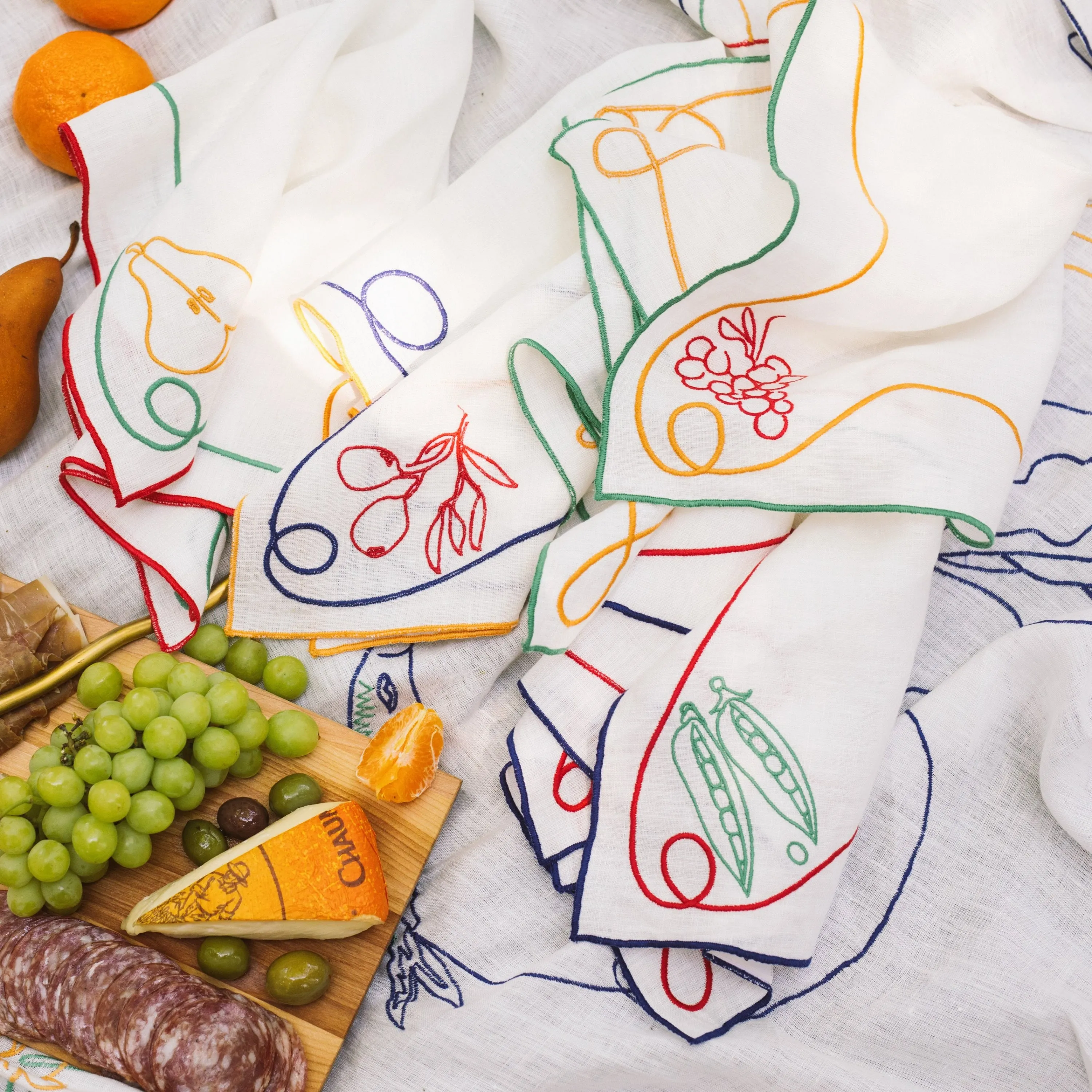 Fte Embroidered Linen Napkin (Set of 4)