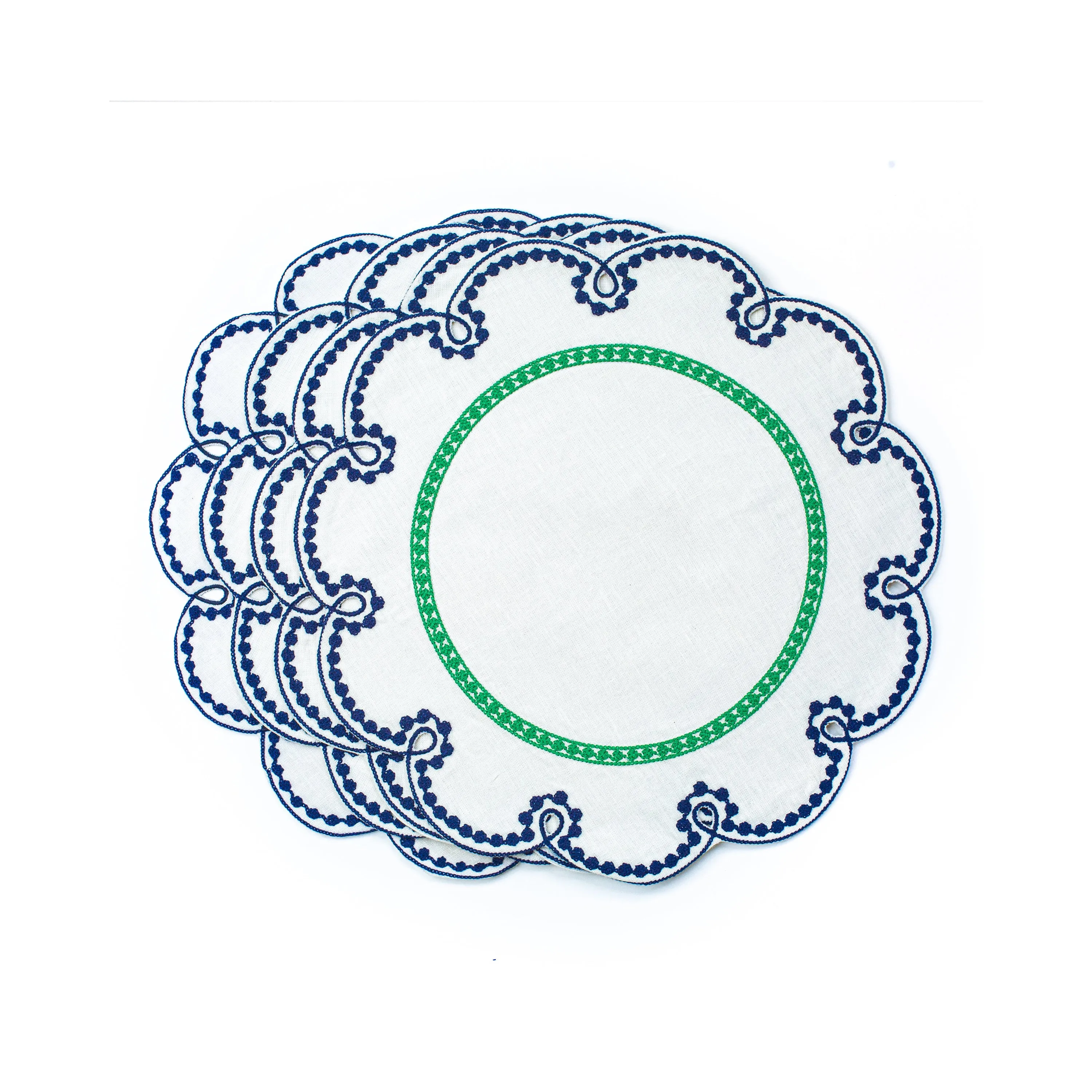 Fte Embroidered Linen Placemat (Set of 4)