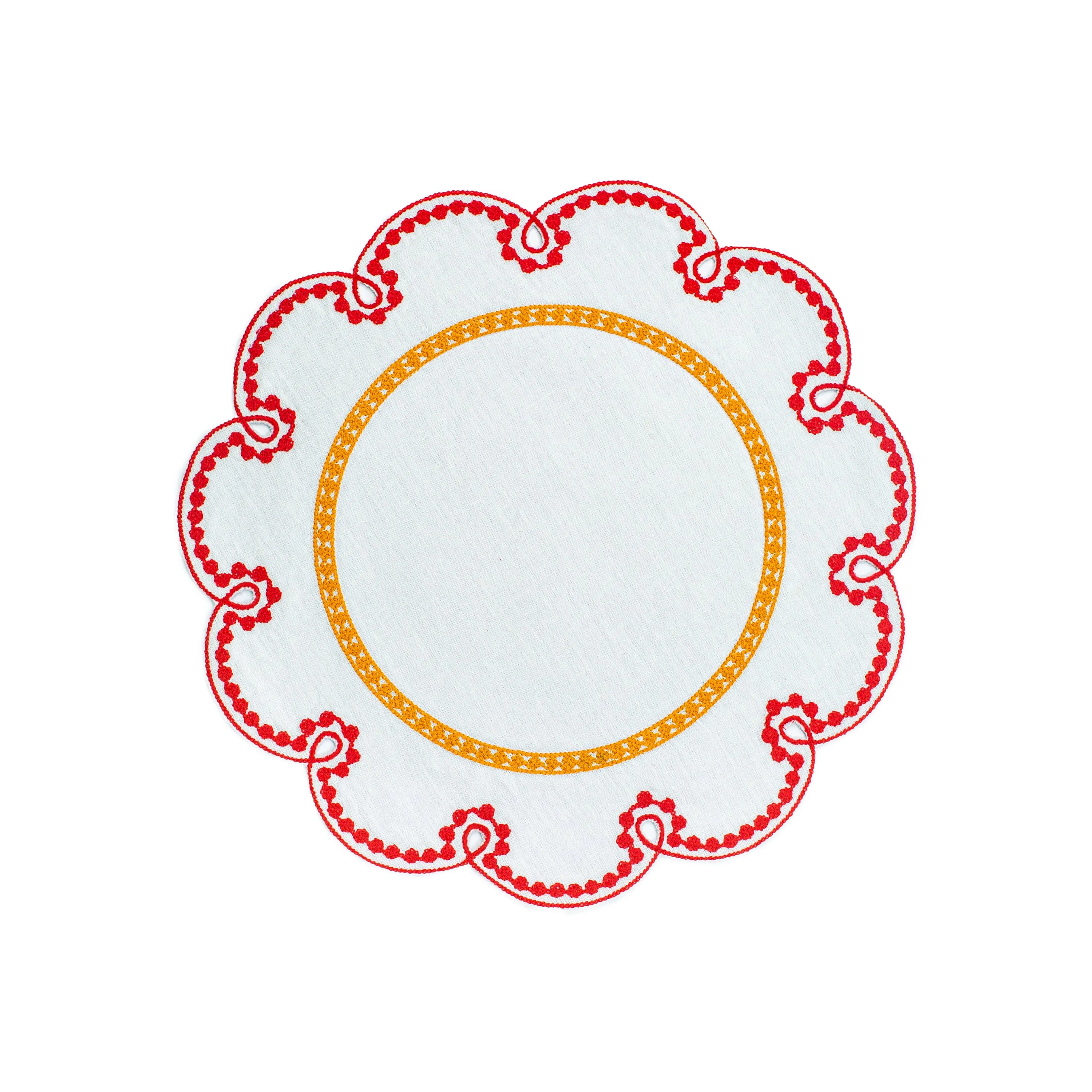 Fte Embroidered Linen Placemat (Set of 4)