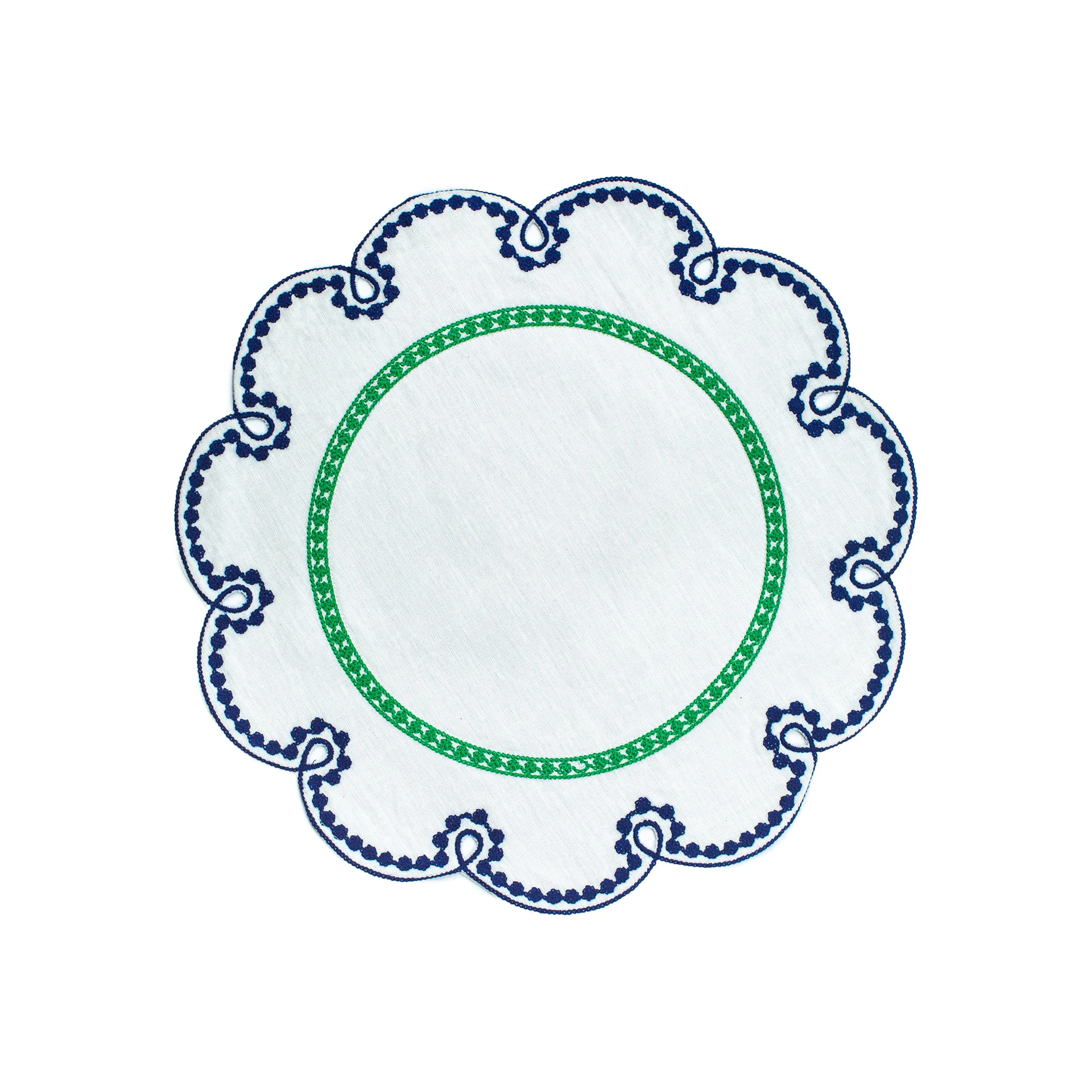 Fte Embroidered Linen Placemat (Set of 4)