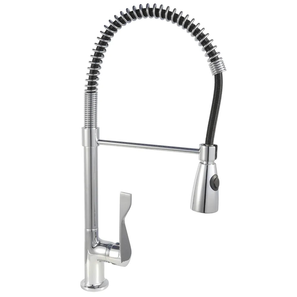 Fyeer Brass Body Tap Pull Down Spray (Chrome)