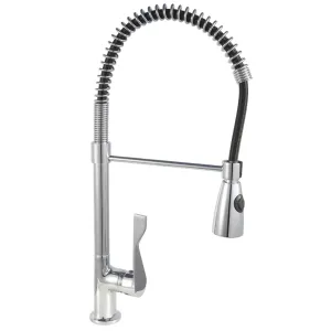 Fyeer Brass Body Tap Pull Down Spray (Chrome)