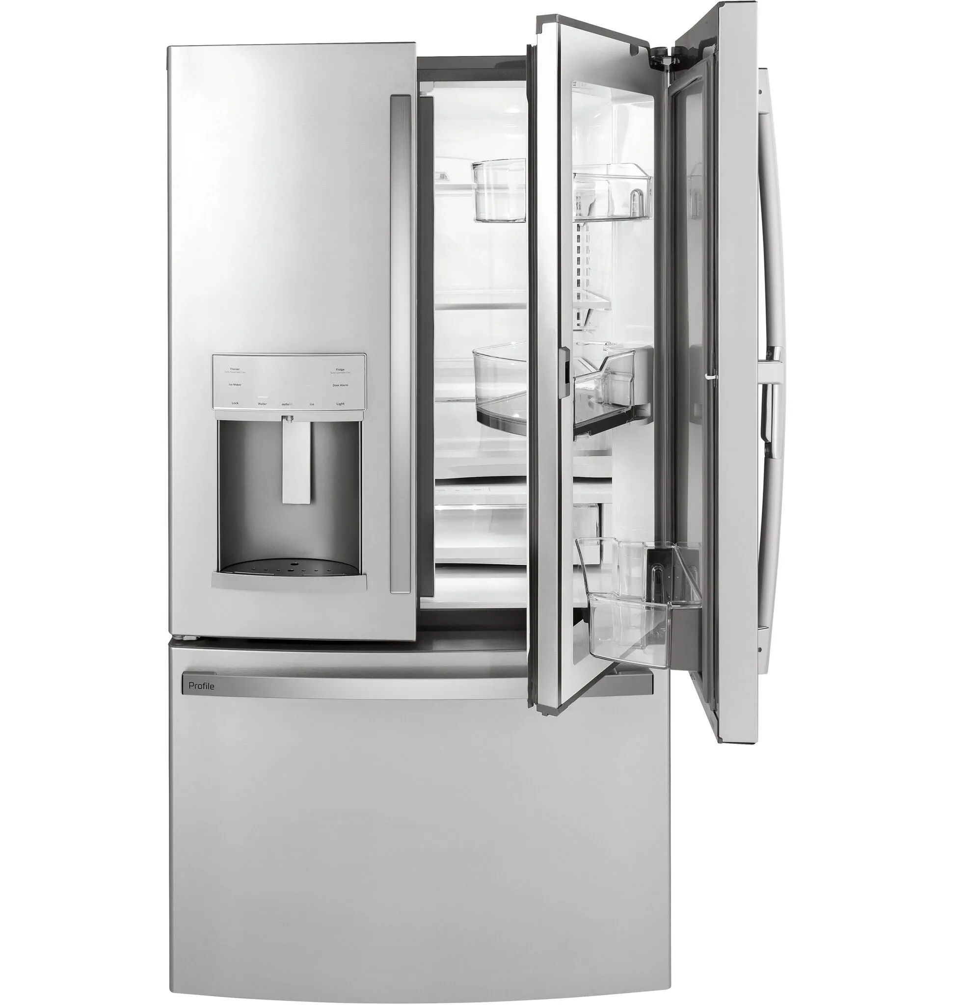 GE Profile Stainless Steel Counter-Depth French-Door Refrigerator (22.1 Cu.Ft.) - PYD22KYNFS