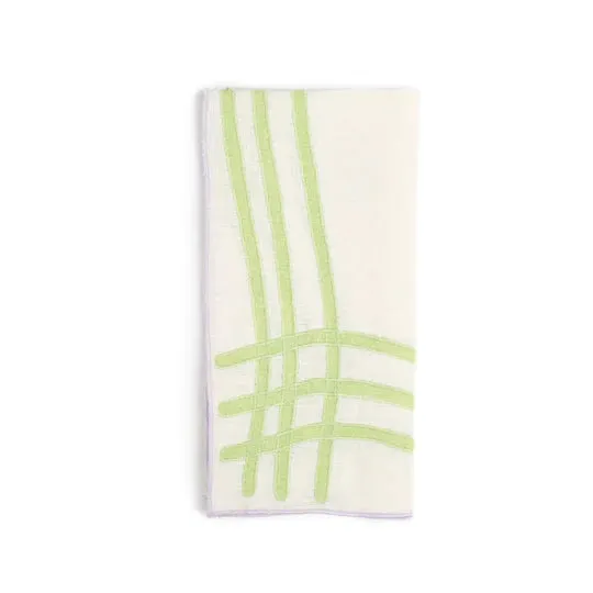 Grid Embroidered Napkin (Set of 4)
