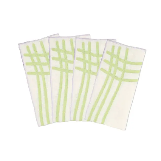 Grid Embroidered Napkin (Set of 4)