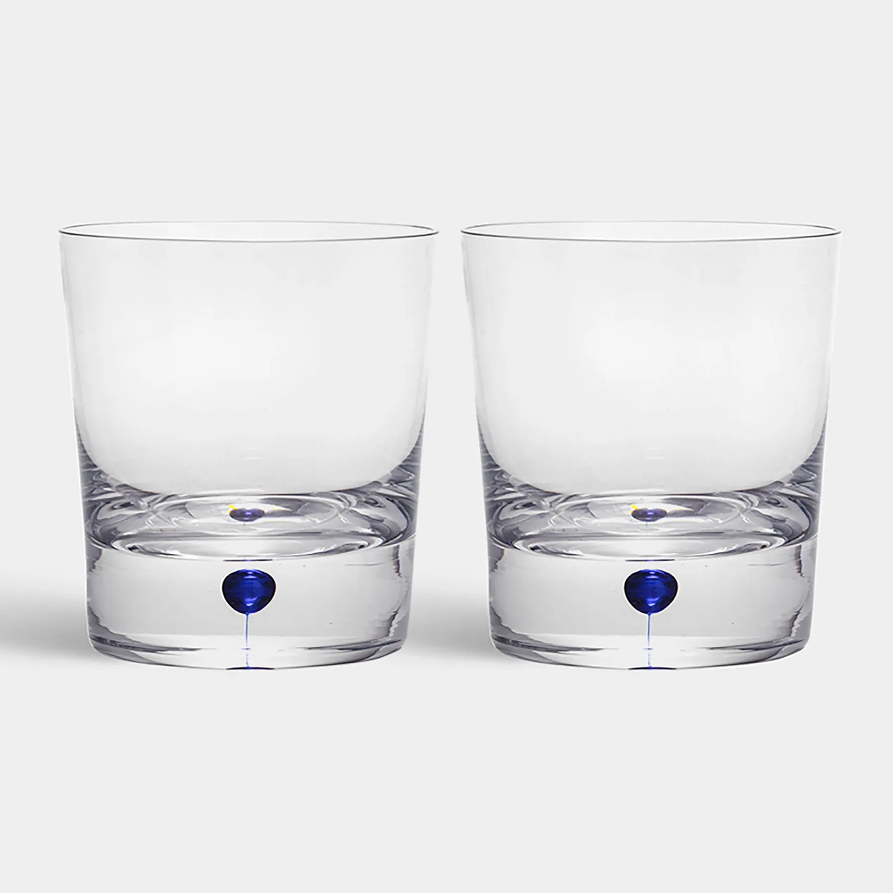 Intermezzo Blue Double Old Fashioned Glass