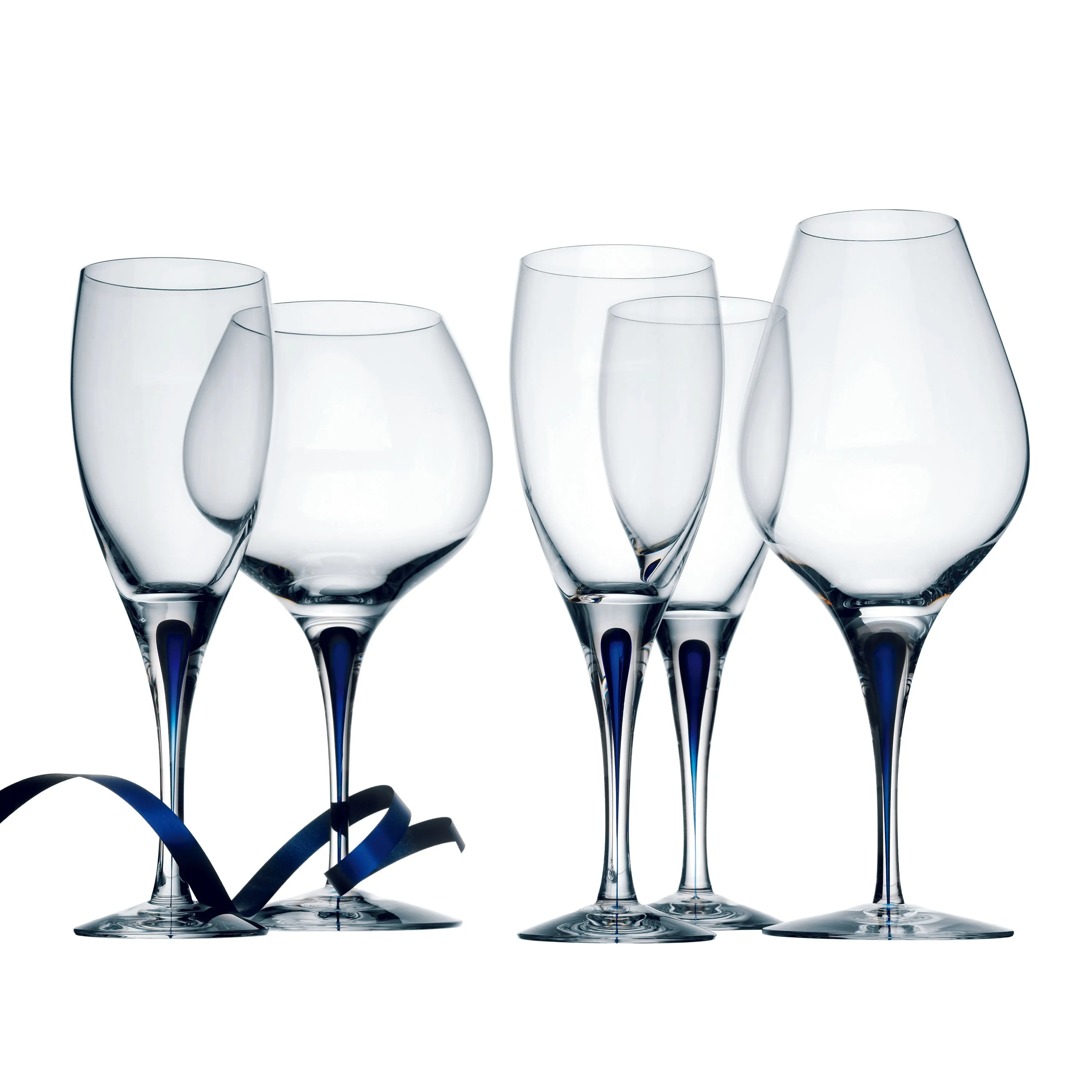 Intermezzo Blue White Wine Glass