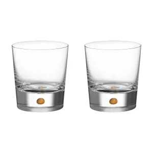 Intermezzo Gold Double Old Fashioned Glass (Set of 2)