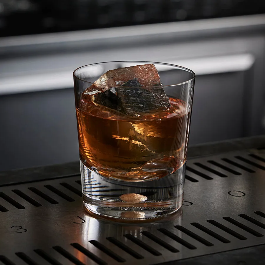 Intermezzo Gold Double Old Fashioned Glass (Set of 2)