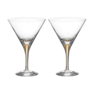 Intermezzo Gold Martini Glass (Set of 2)
