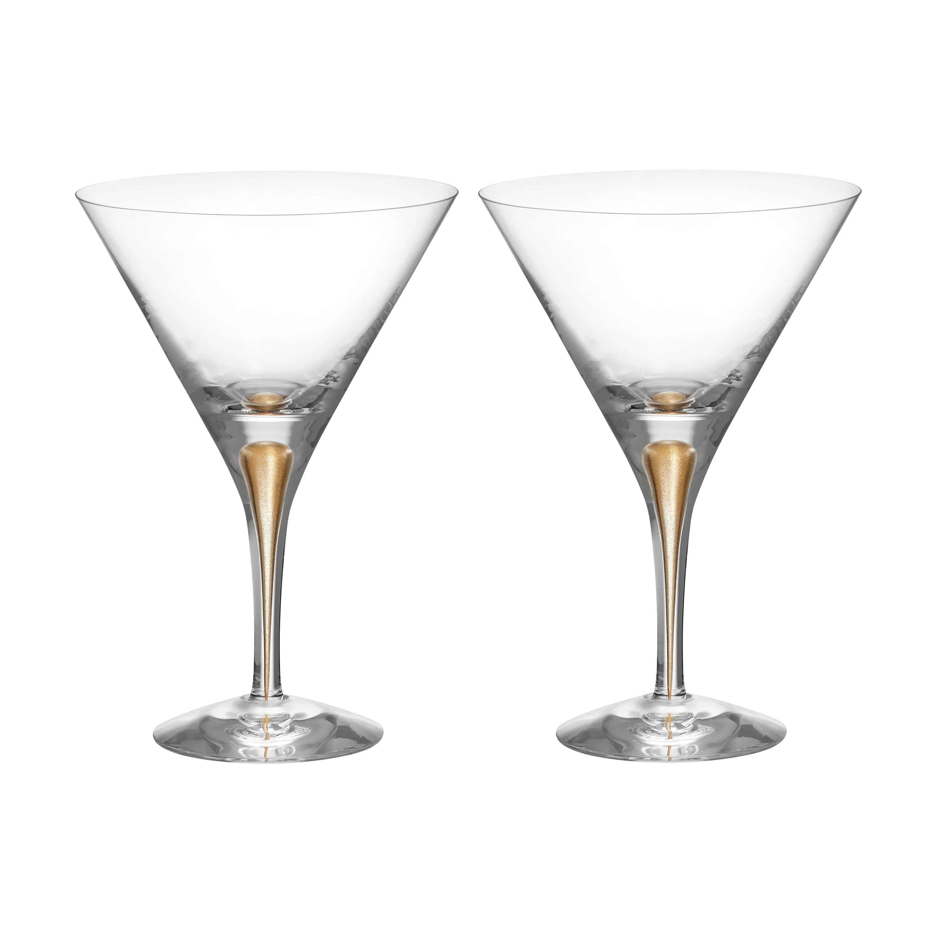 Intermezzo Gold Martini Glass (Set of 2)