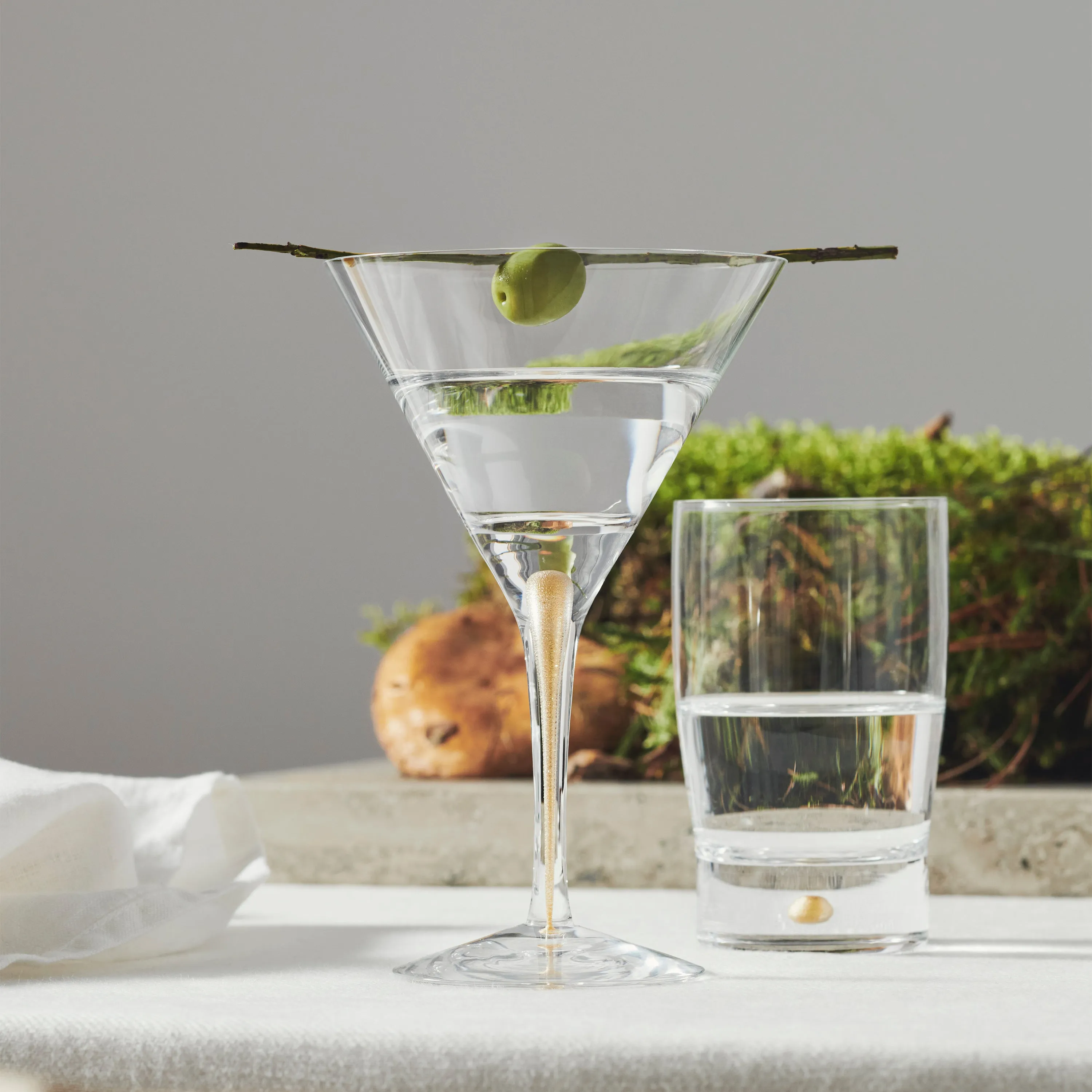 Intermezzo Gold Martini Glass (Set of 2)