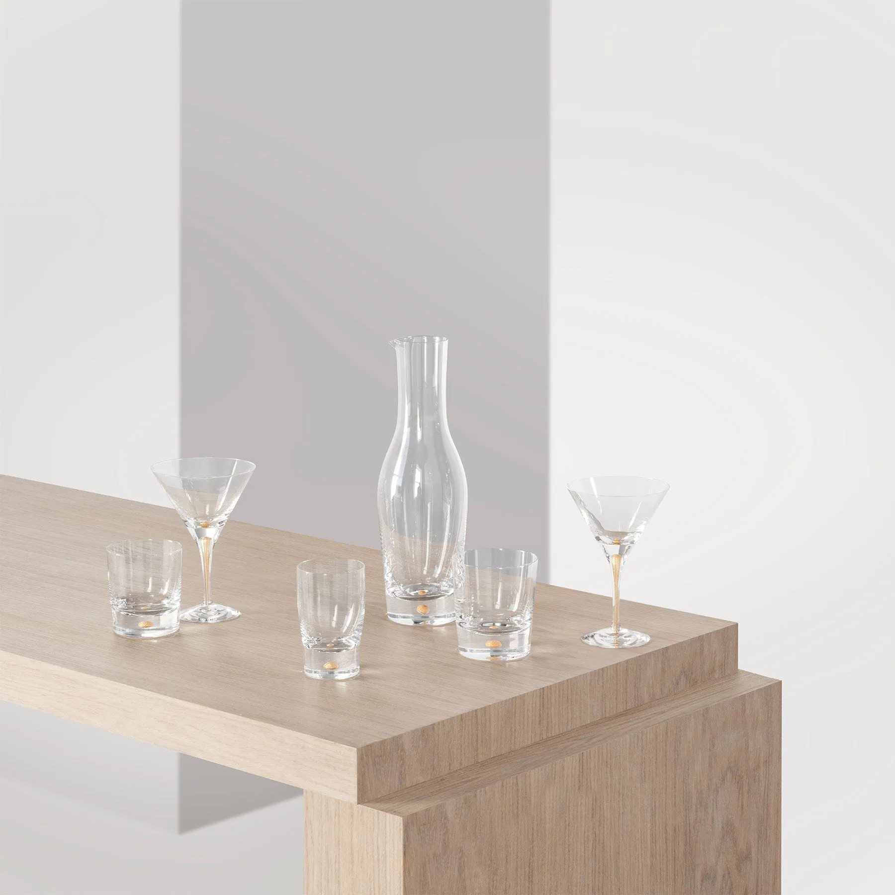 Intermezzo Gold Old Fashioned Glass (Set of 2)
