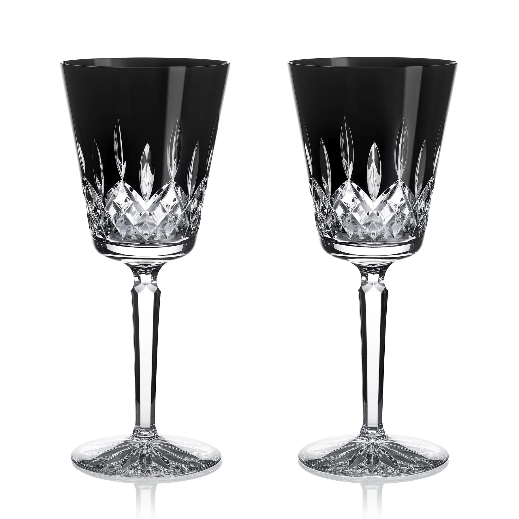Lismore Black Goblets (Set of 2)