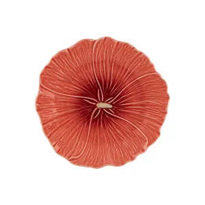 Maria Flor Hollyhock Dessert Plate