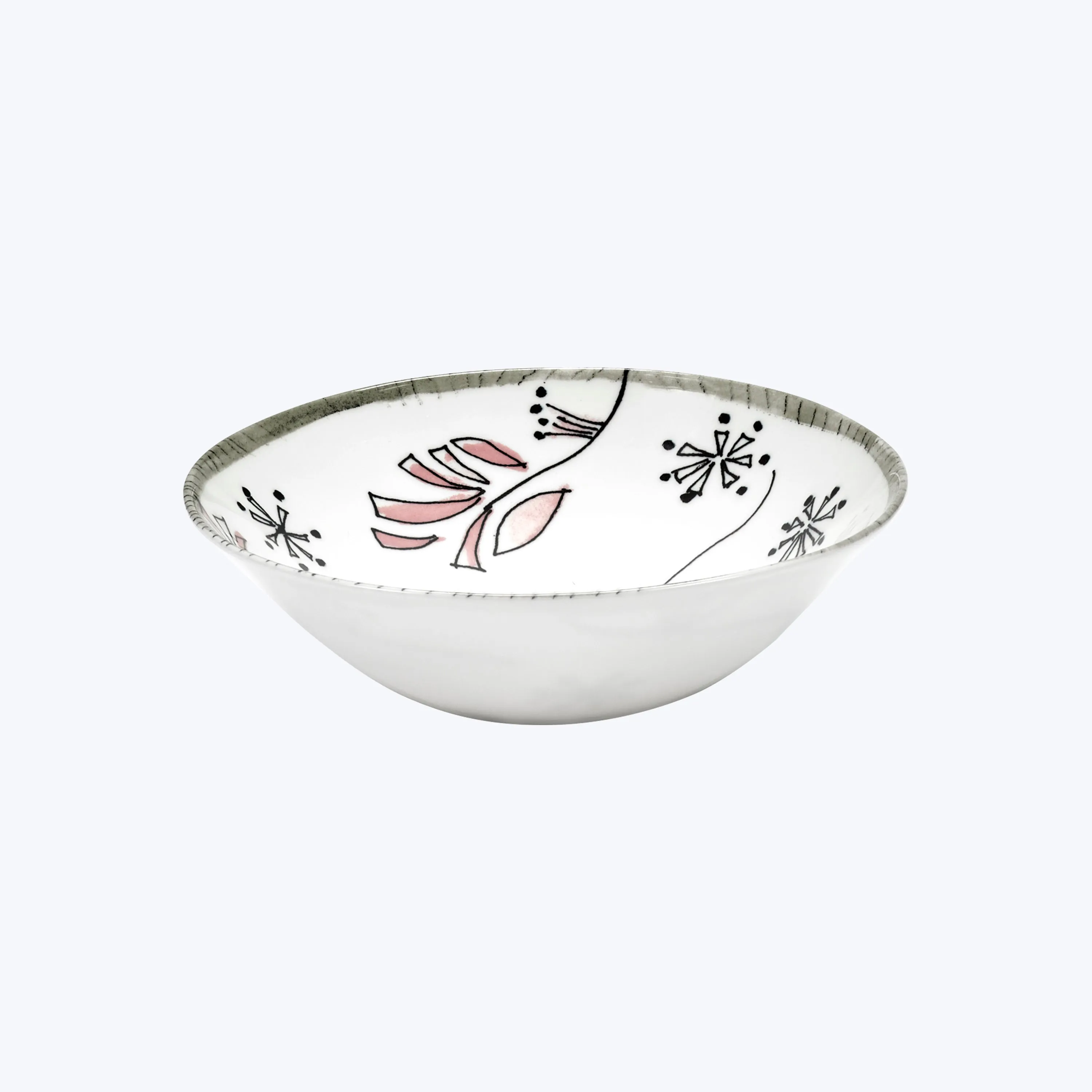 Midnight Flowers Fruit Bowl