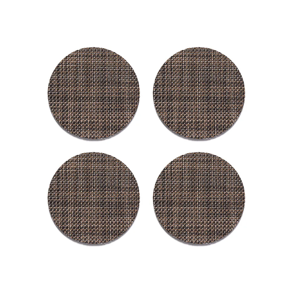 Mini Basketweave Round Coaster (Set of 4)