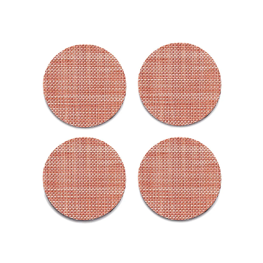 Mini Basketweave Round Coaster (Set of 4)