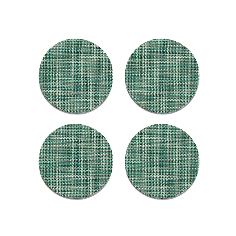 Mini Basketweave Round Coaster (Set of 4)