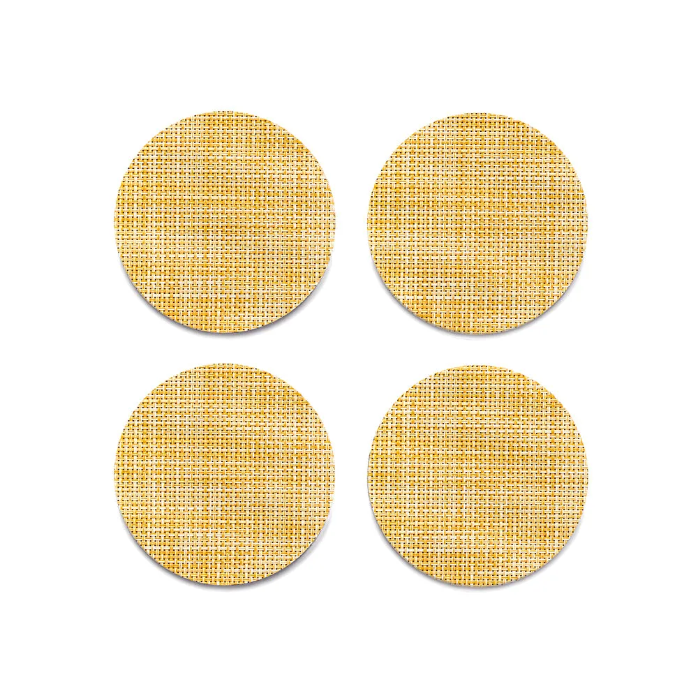 Mini Basketweave Round Coaster (Set of 4)