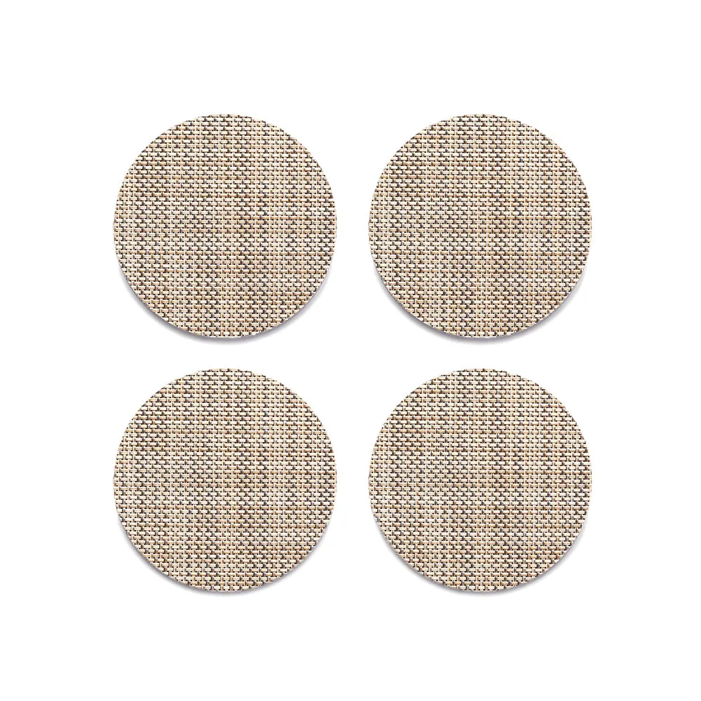 Mini Basketweave Round Coaster (Set of 4)