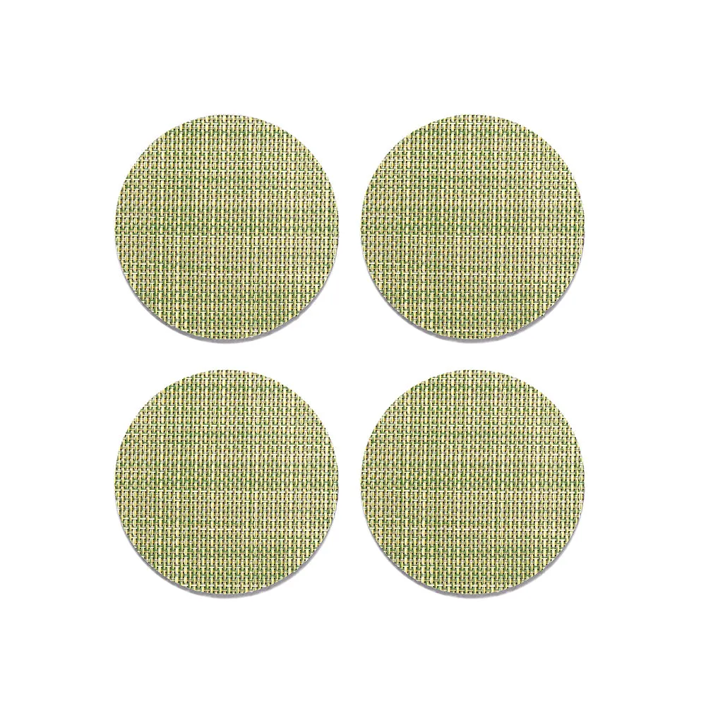 Mini Basketweave Round Coaster (Set of 4)