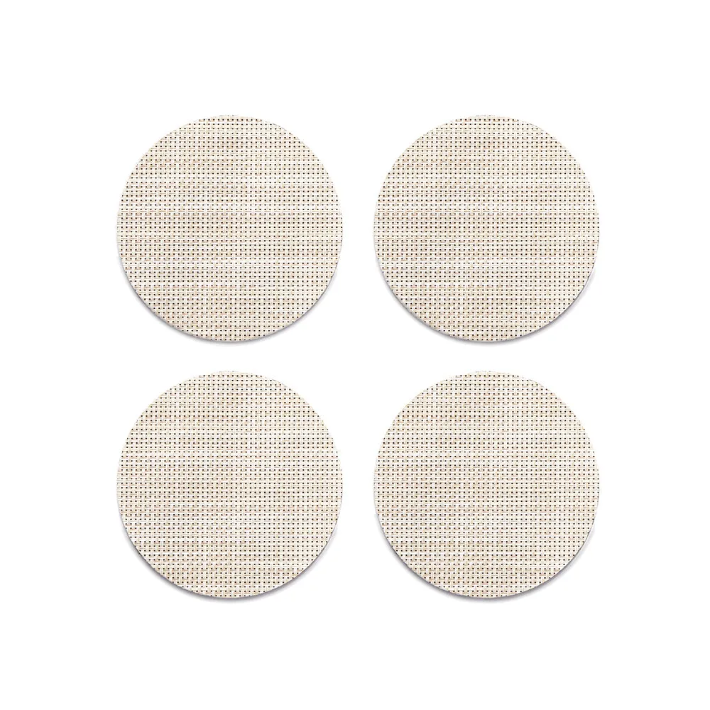 Mini Basketweave Round Coaster (Set of 4)