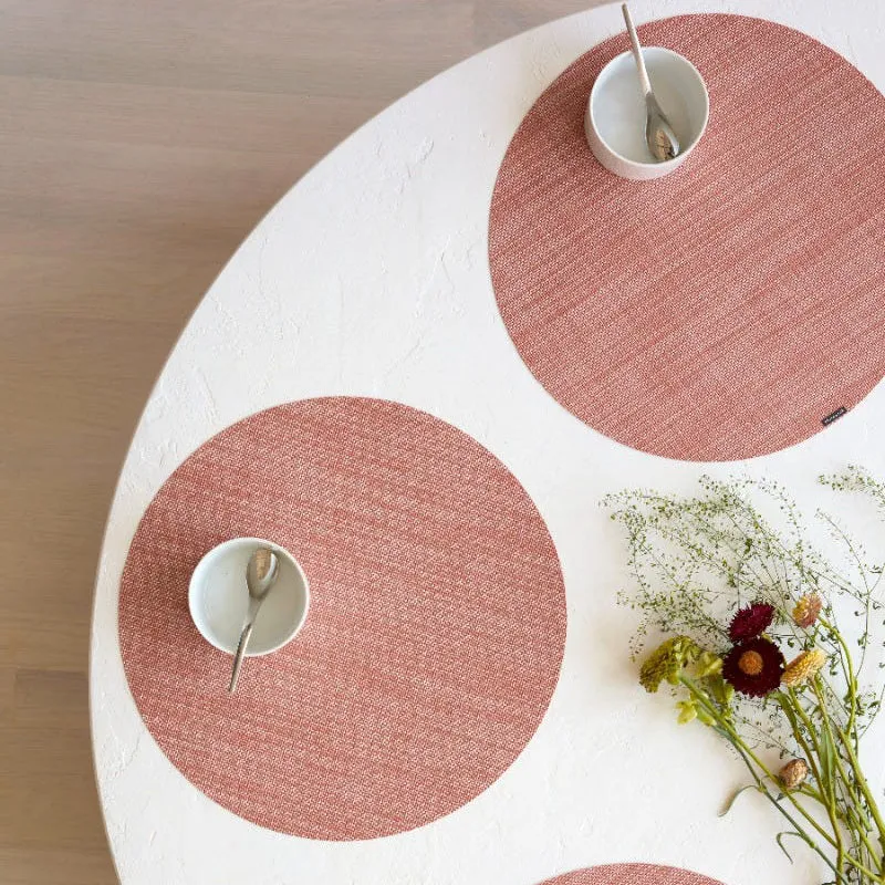 Mini Basketweave Round Placemat (Set of 4)